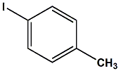 Chemical diagram for 4-Iodotoluene Cas # 624-31-7